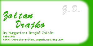 zoltan drajko business card